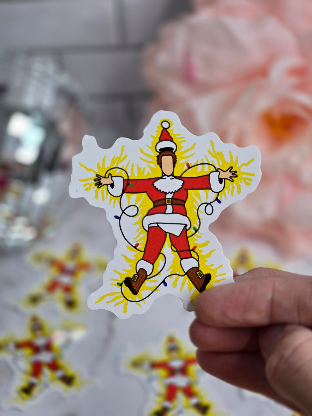 The twinkle lights aren't twinkling Christmas sticker