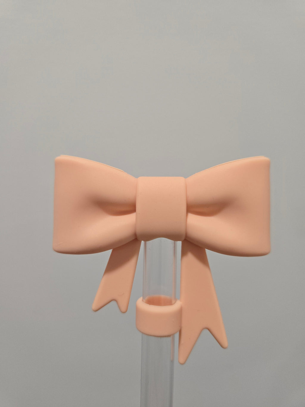 Periwinkle Logo Bow Strawtopper