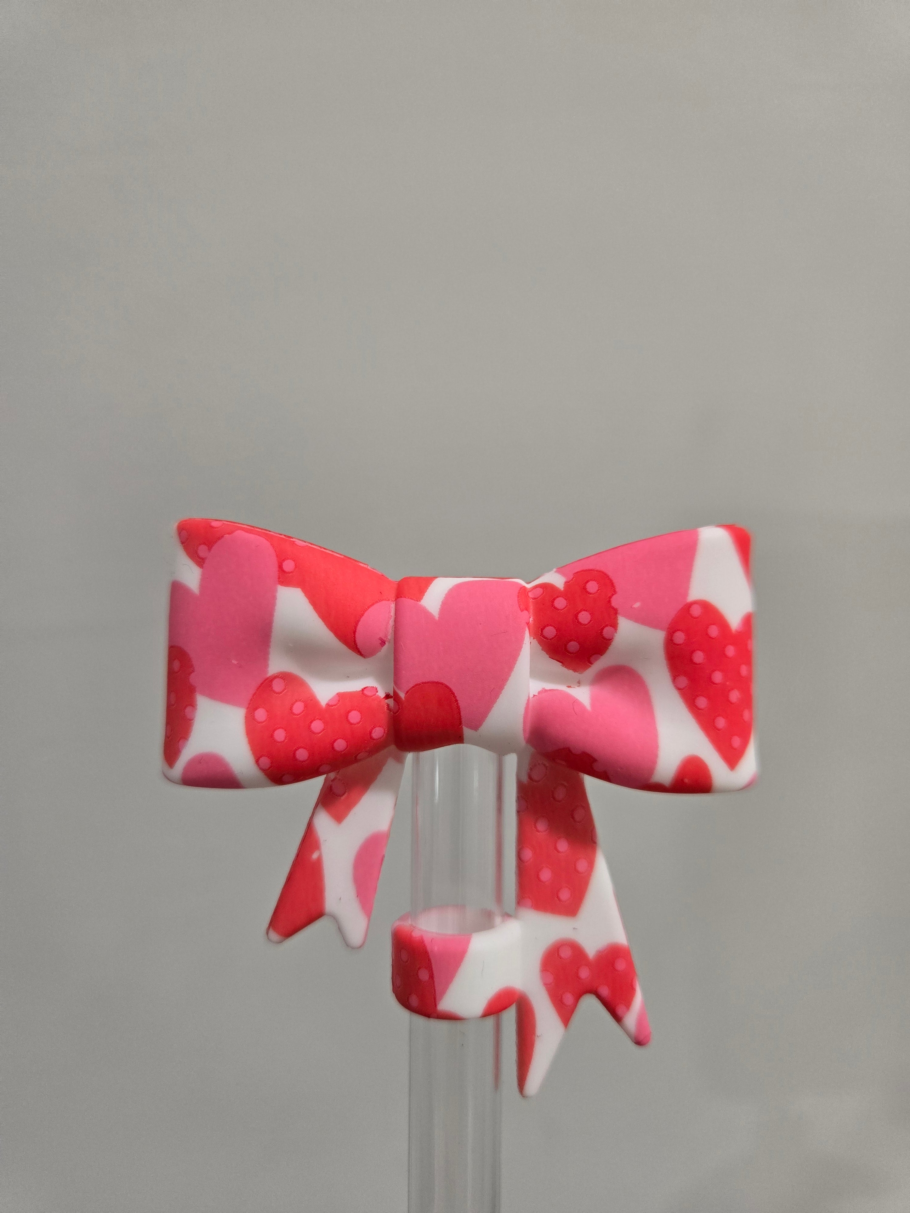 10MM BigValentines Bow Strawtopper