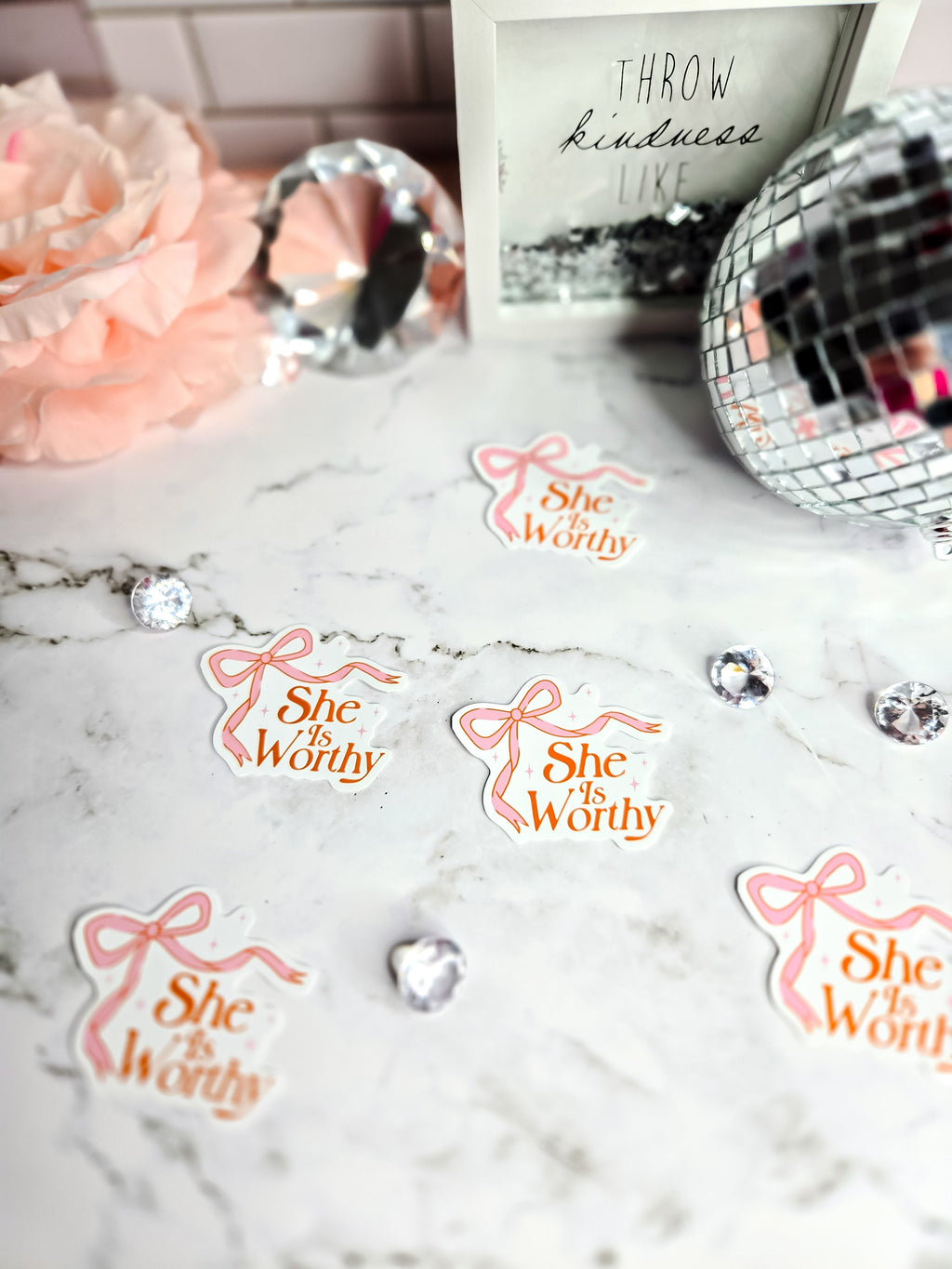 She is worthy sticker