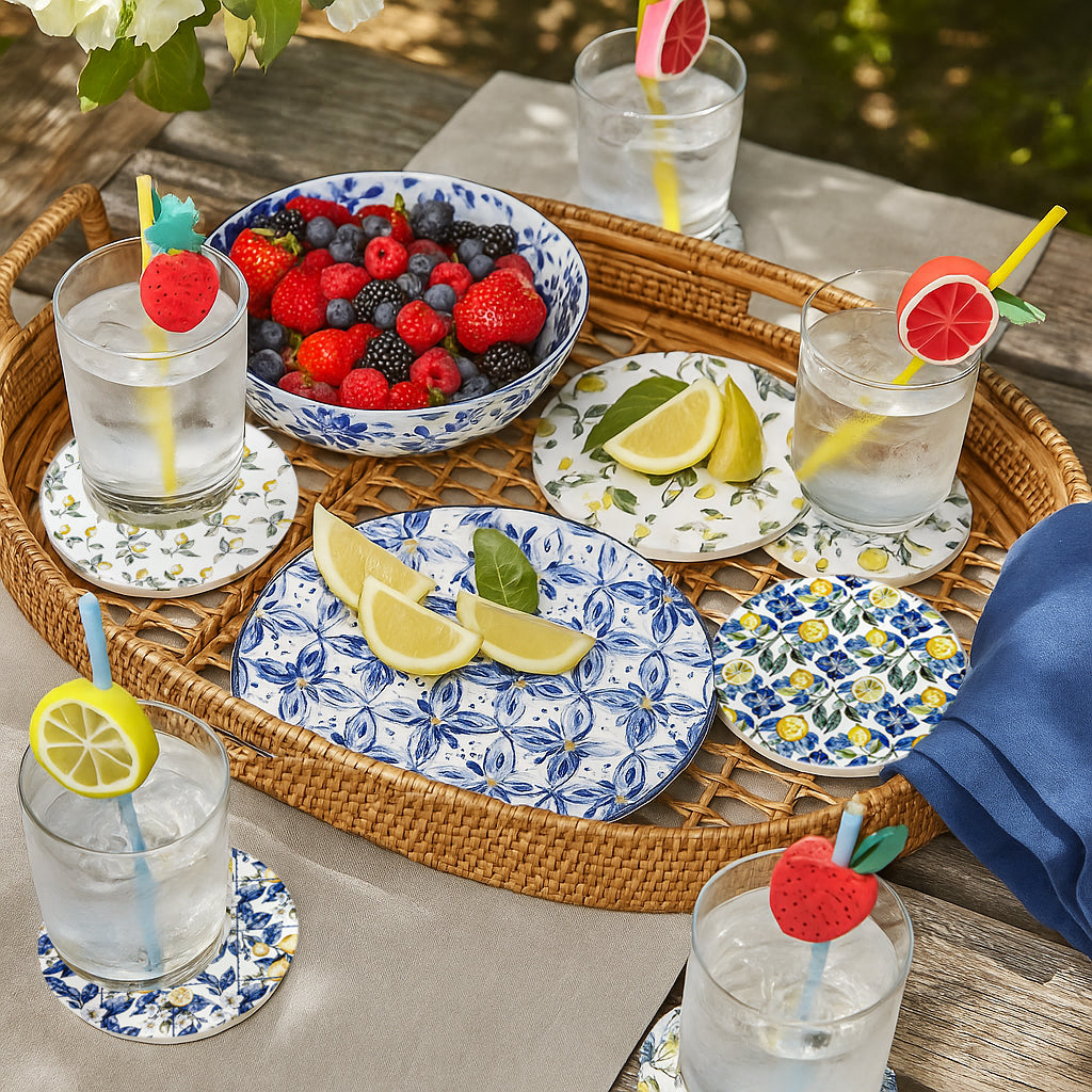 Mediterranean Lemon Coasters