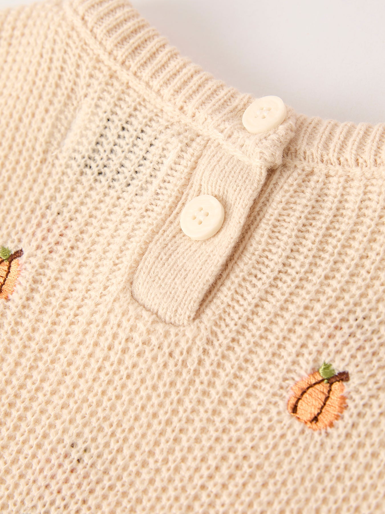 Fall Halloween & Thanksgiving Girls Pumpkin Embroidered Sweater +Bell Bottom Pants Set
