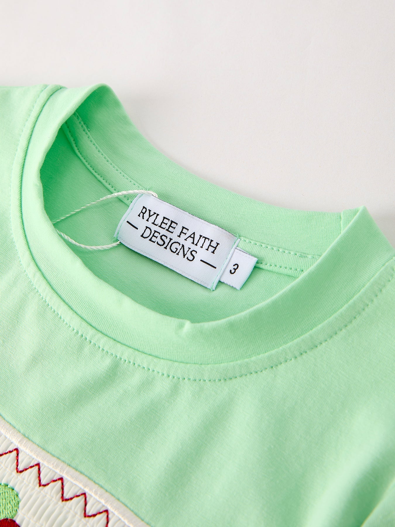 Fall Thanksgiving Green Chicken Smock Embroidered Plaid Boys Set