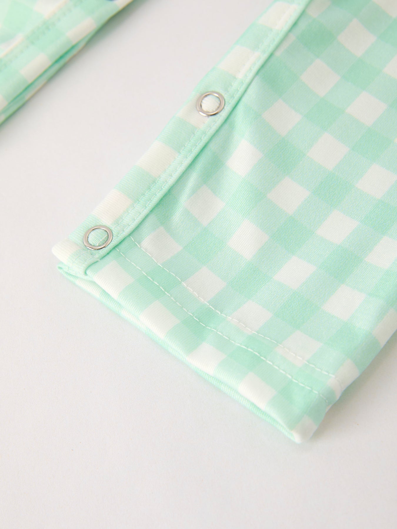 Fall Thanksgiving Green Chicken Smock Embroidered Plaid Baby Boys Romper