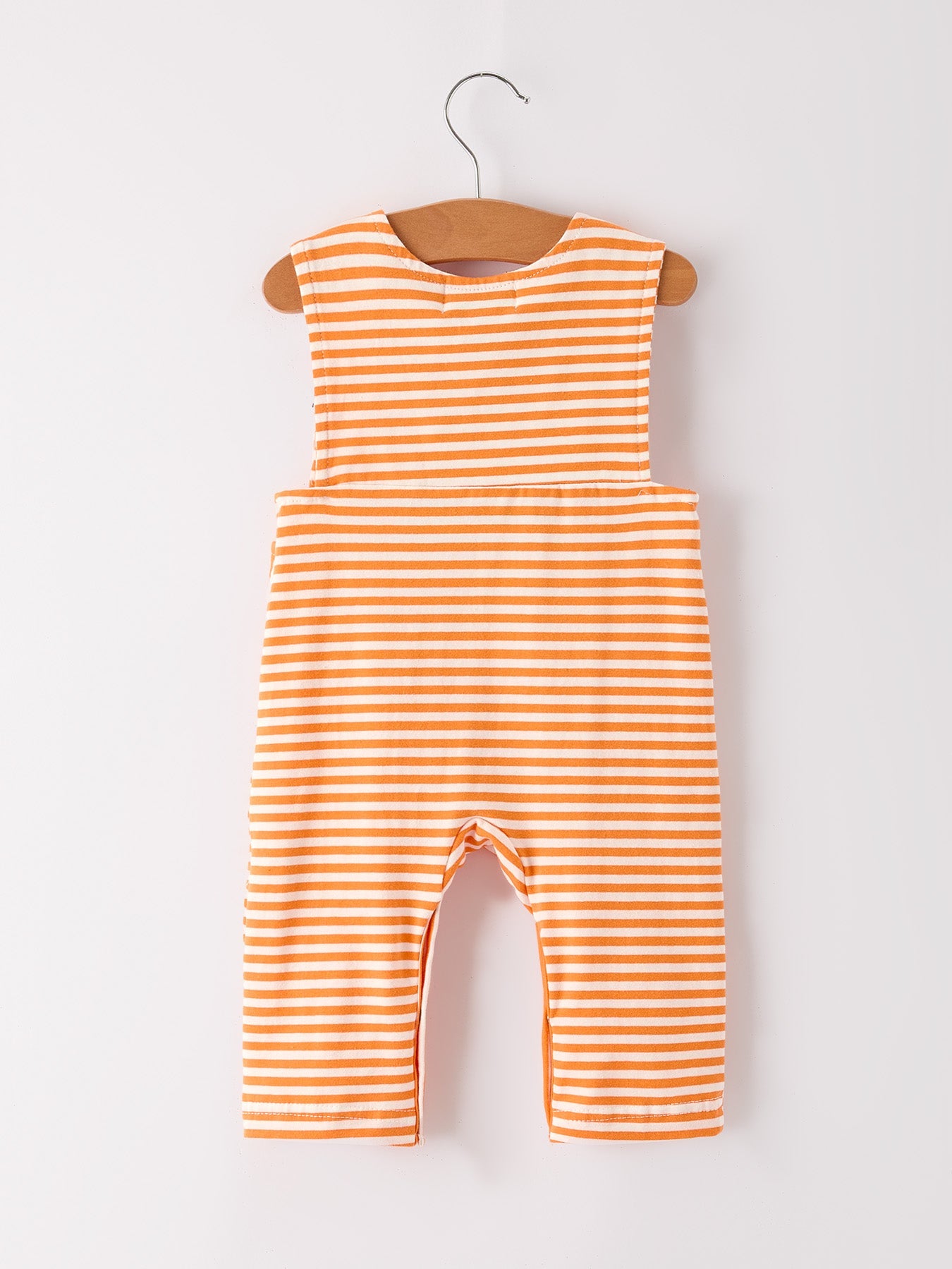 Halloween Striped Baby Boys Romper with Cat Smocking Embroidery –  Perfect for Fall
