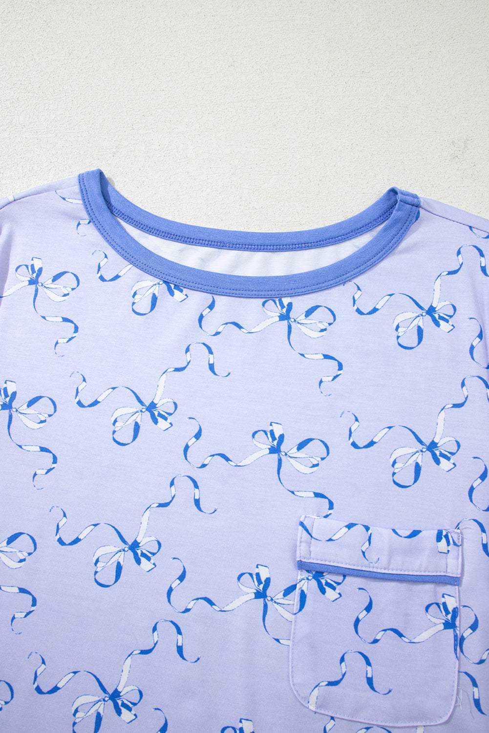 Bow Tee and Shorts Lounge Set