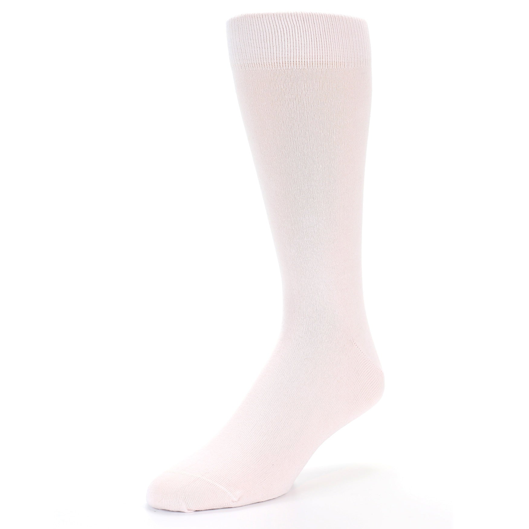 Petal Pink Blush Solid Color Men's Dress Socks