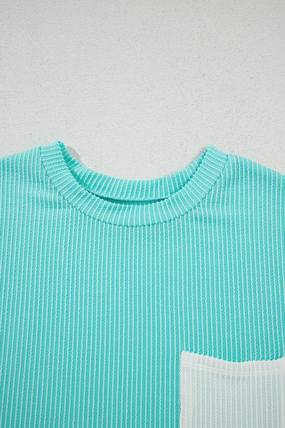 Colorblock Corded Chest Pocket T-Shirt