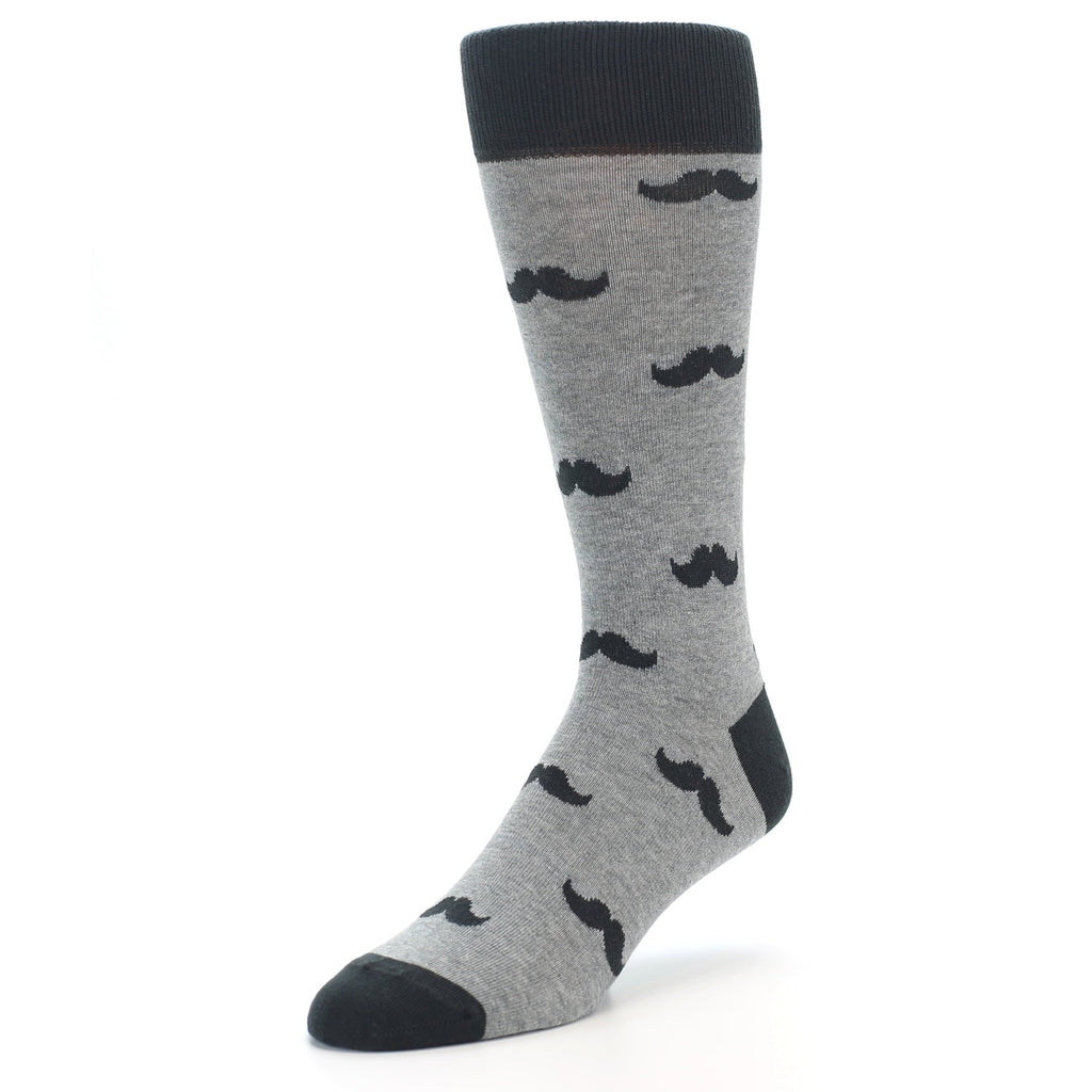 Grey Mustache XL Men’s Dress Socks