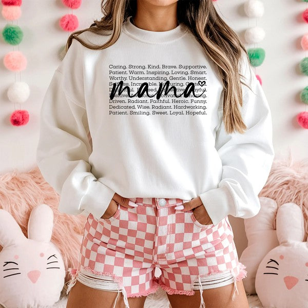 Mama Words Graphic Sweatshirt