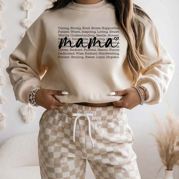 Mama Words Graphic Sweatshirt