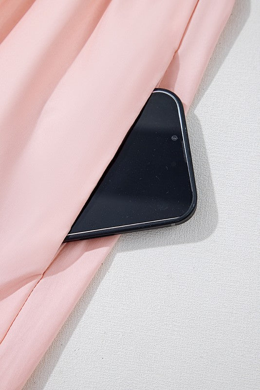 Cotton Flutter Smocked High Waist Ruffle Maxi