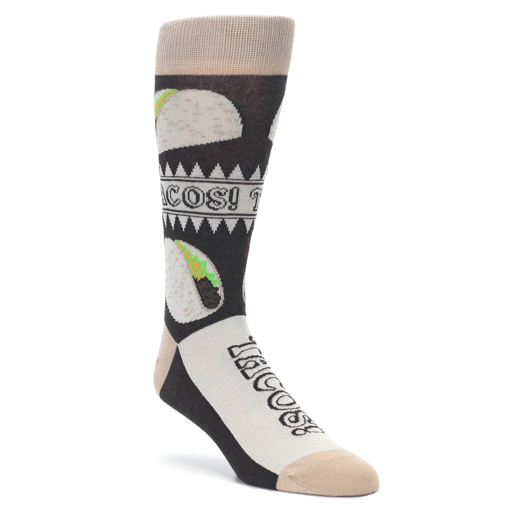 Soft Shell Taco Socks -  Men's Novelty Dress Socks