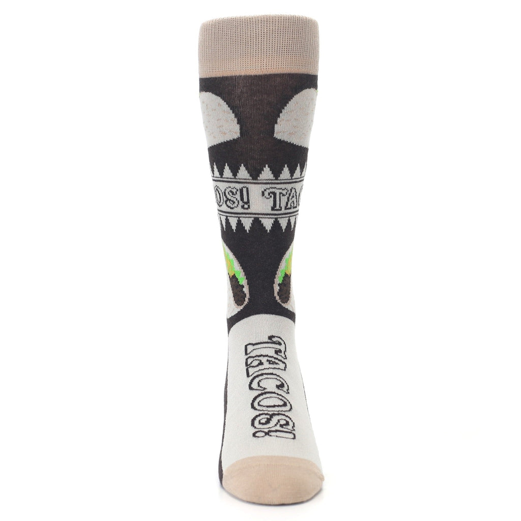 Soft Shell Taco Socks -  Men's Novelty Dress Socks