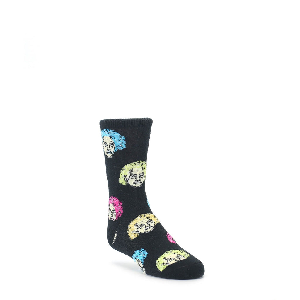 Black Einstein Socks - Kid's Novelty Socks