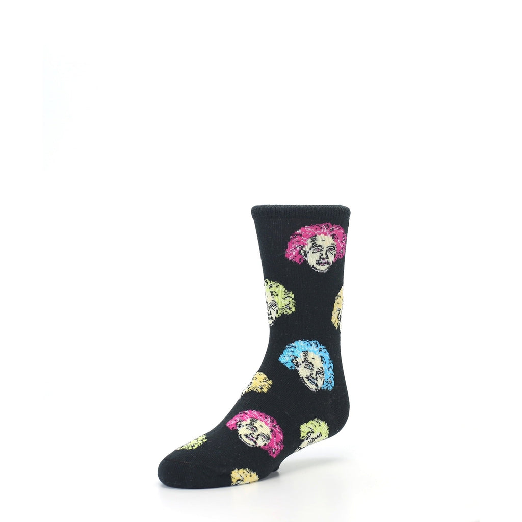 Black Einstein Socks - Kid's Novelty Socks