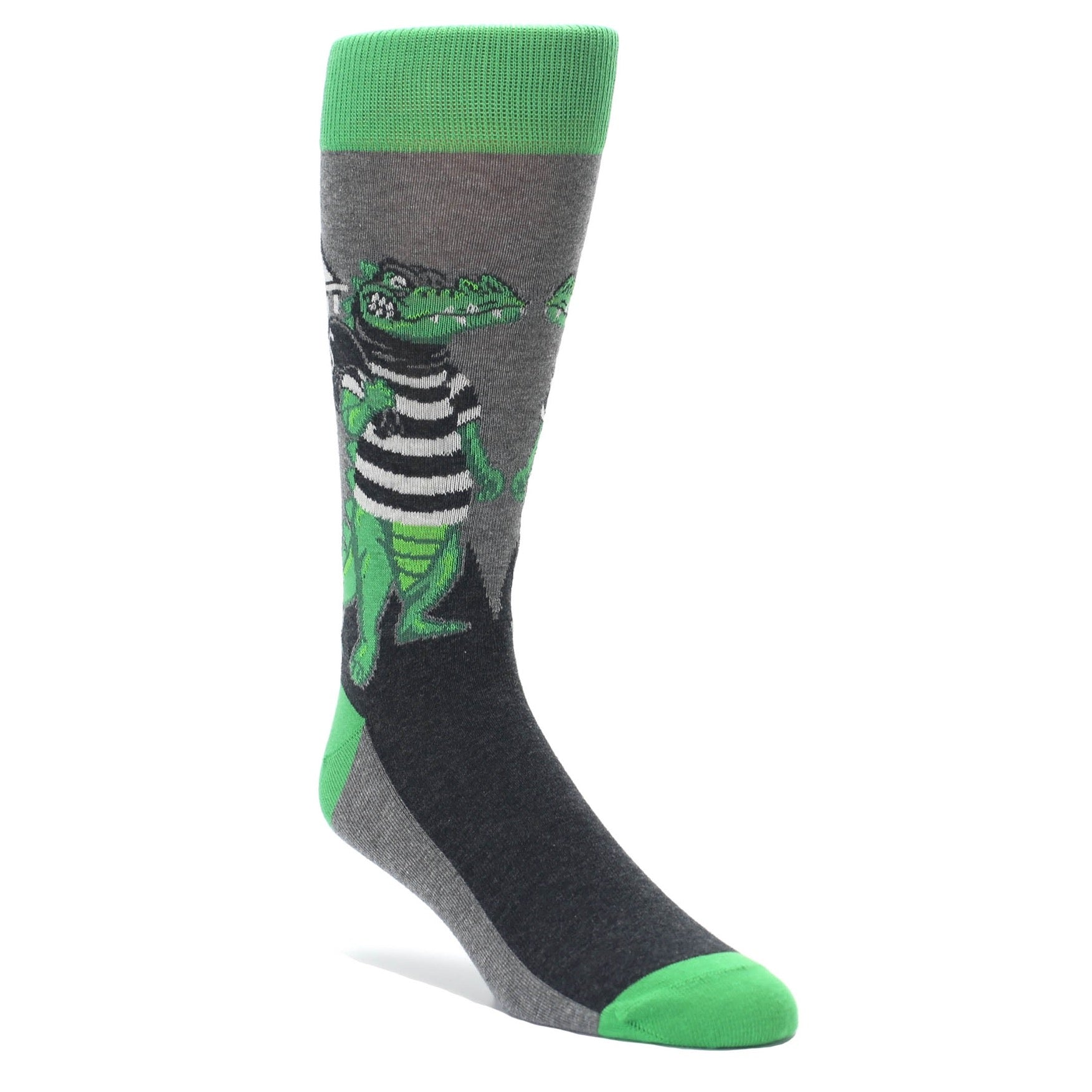 Crook Crocodile Socks - Men's Novelty Dress Socks