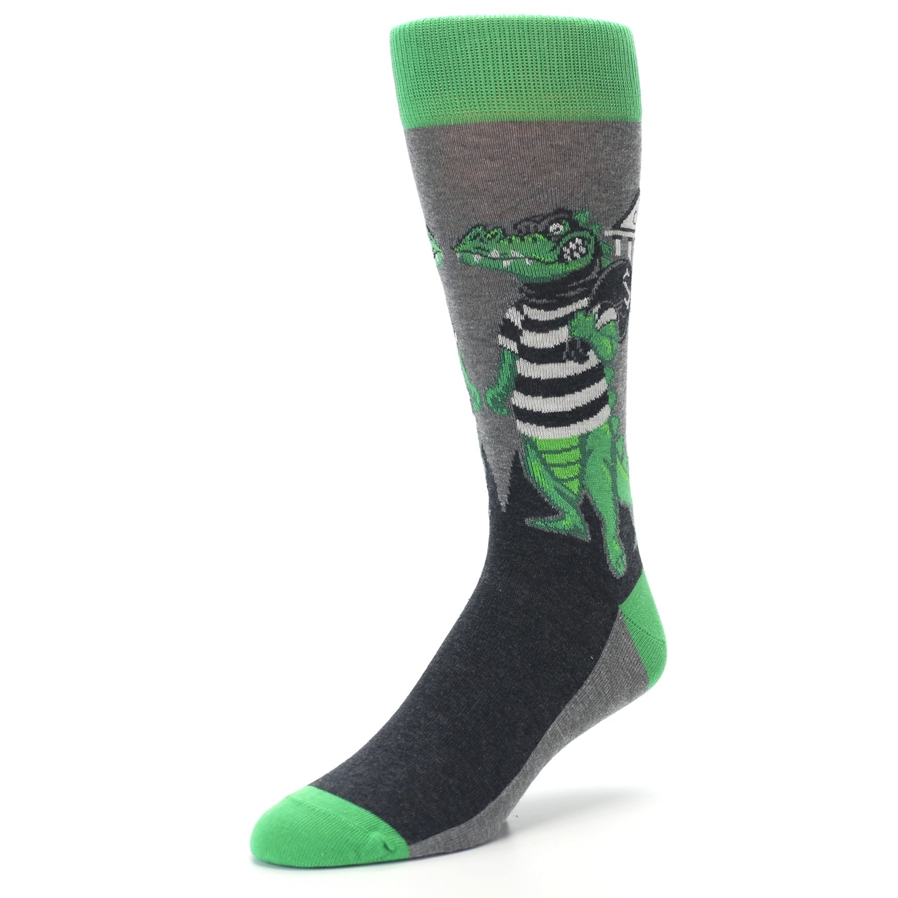 Crook Crocodile Socks - Men's Novelty Dress Socks