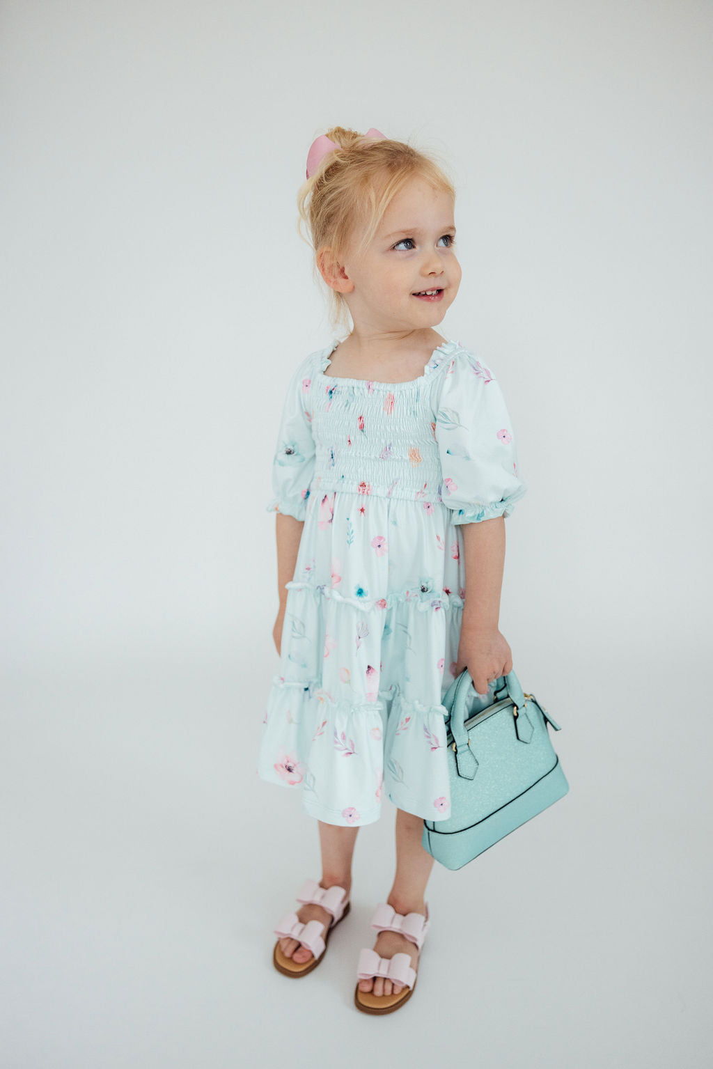 Butterfly Ballet Smocked Ruffle Dress