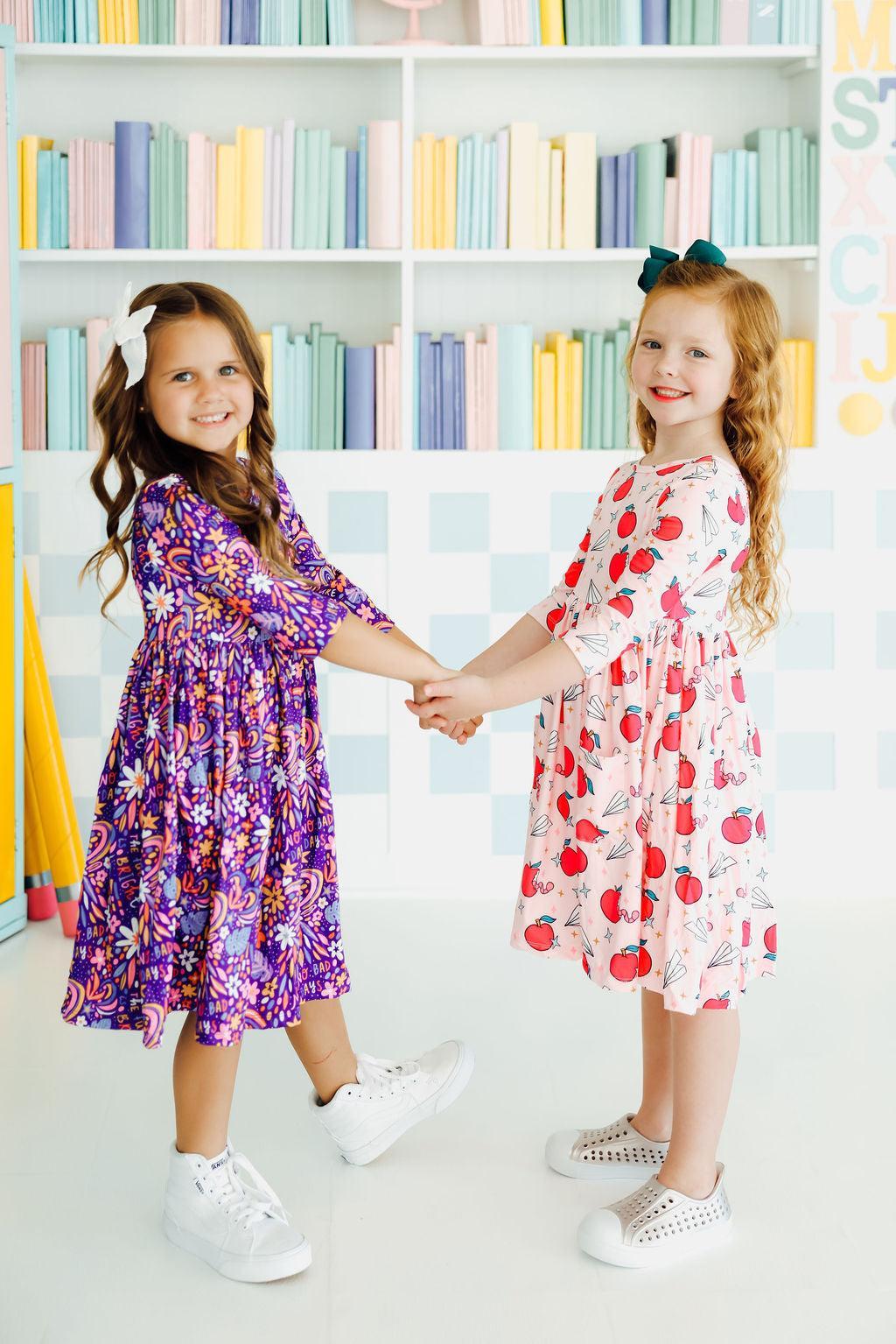 Star Student Pocket Twirl Dress