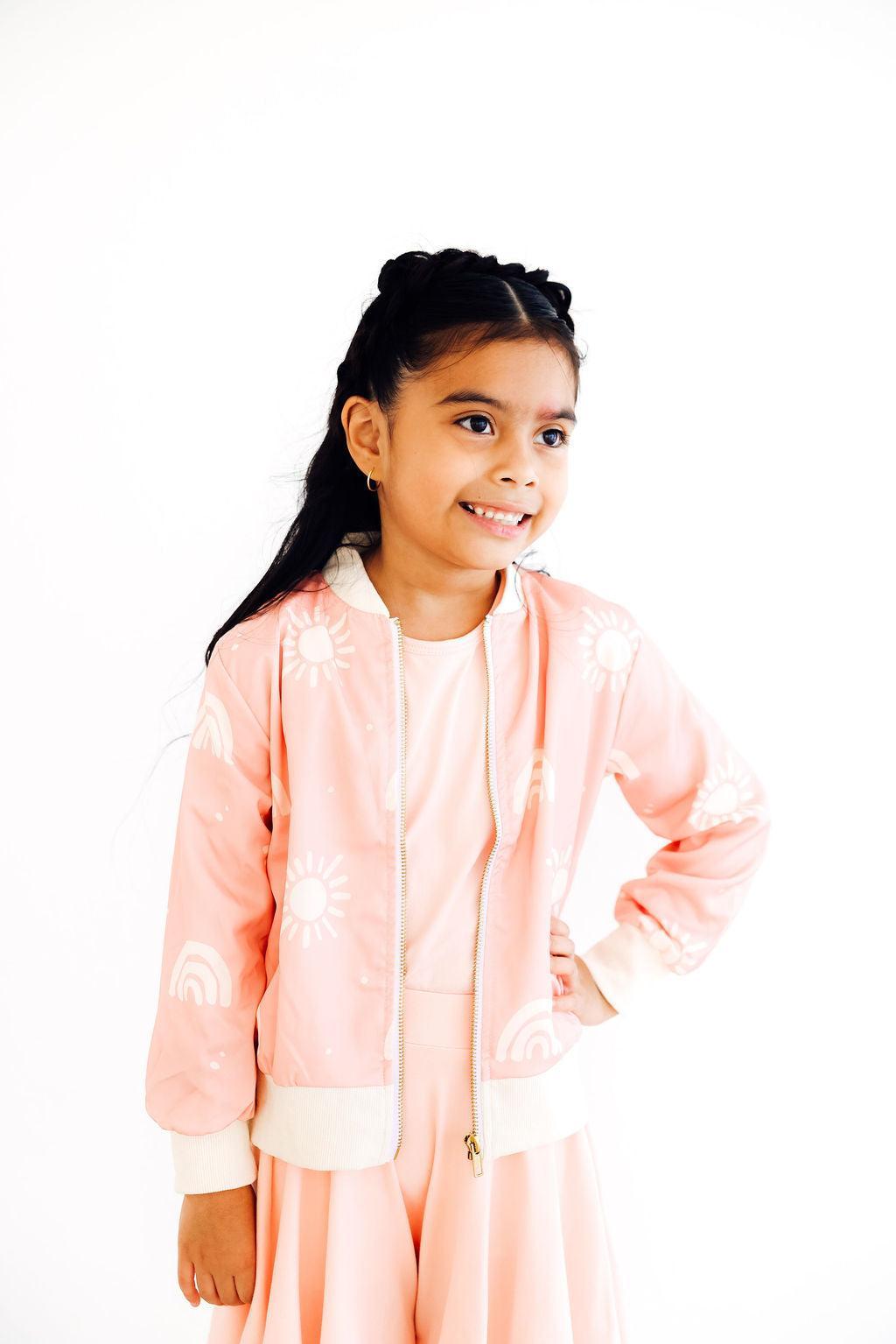 Soft Pink Sun Satin Jacket