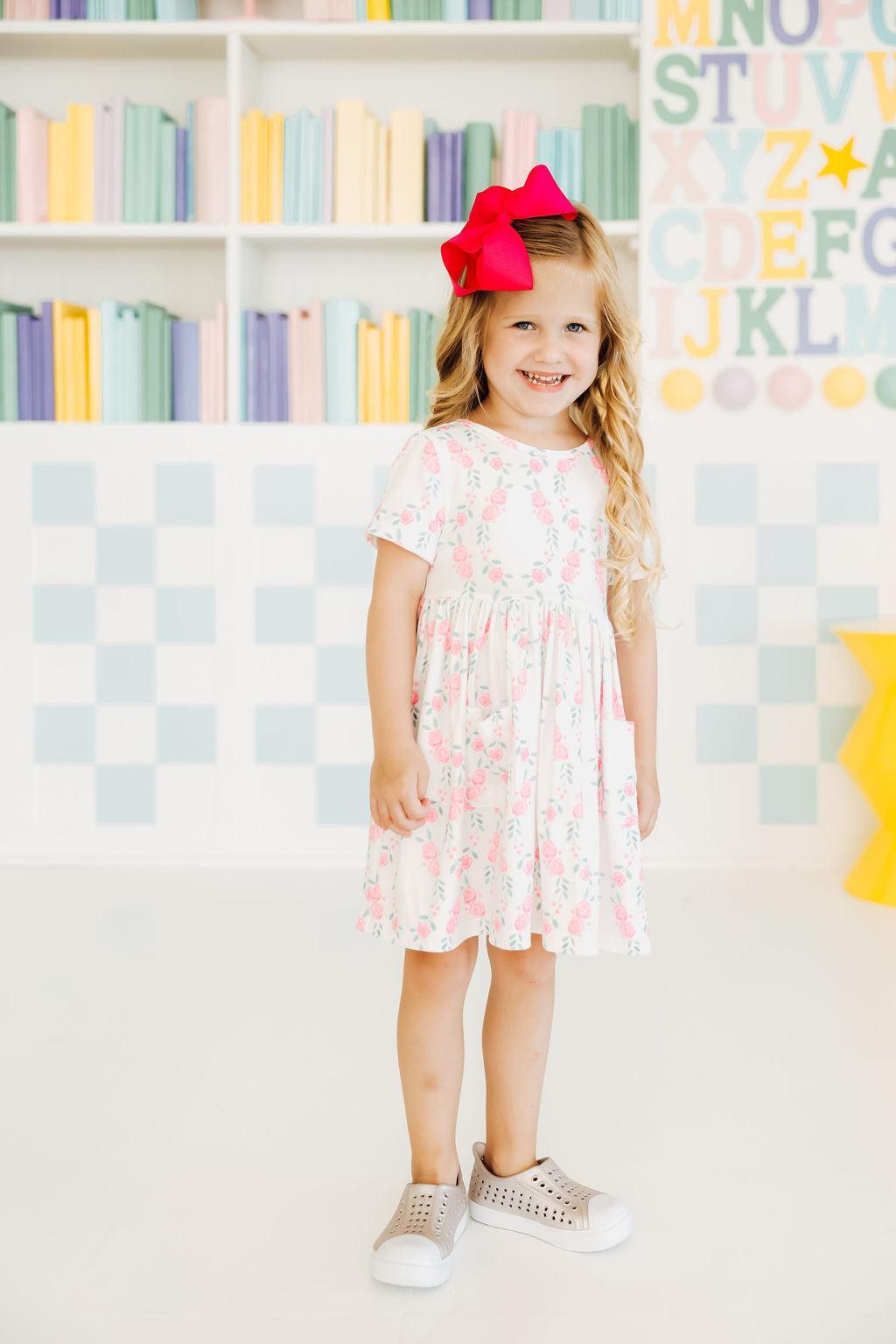 Rosie Posie S/S Pocket Twirl Dress