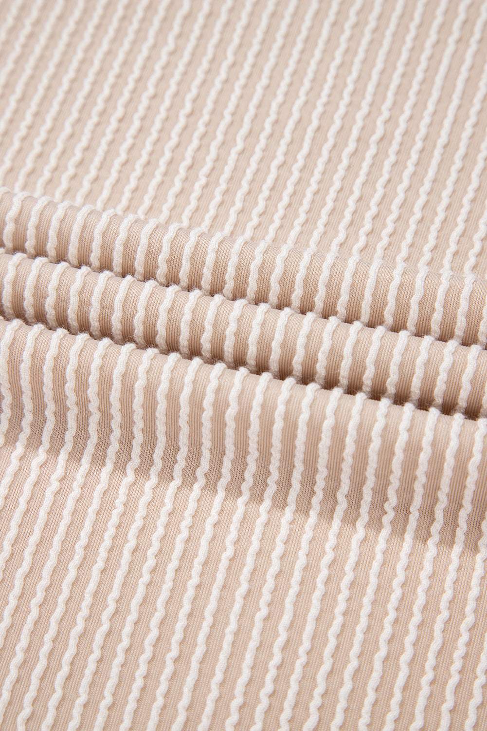 Corded Knit Wide Sleeve T-Shirt