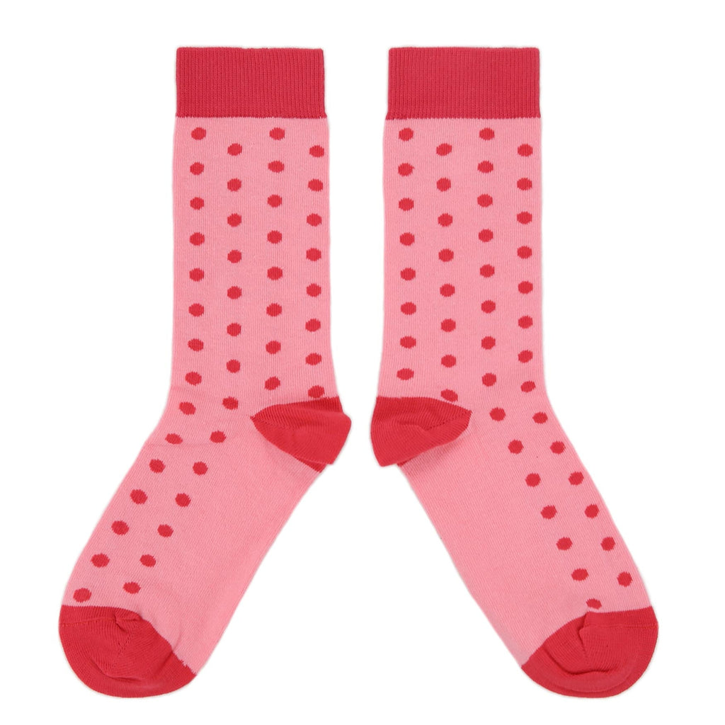 Flamingo Guava Polka Dot Women's Dress Socks