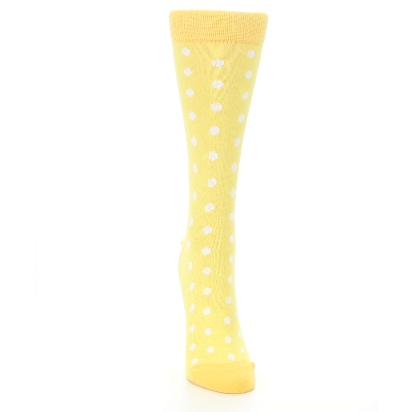 Sunbeam Yellow Polka Dot Women's Dress Socks