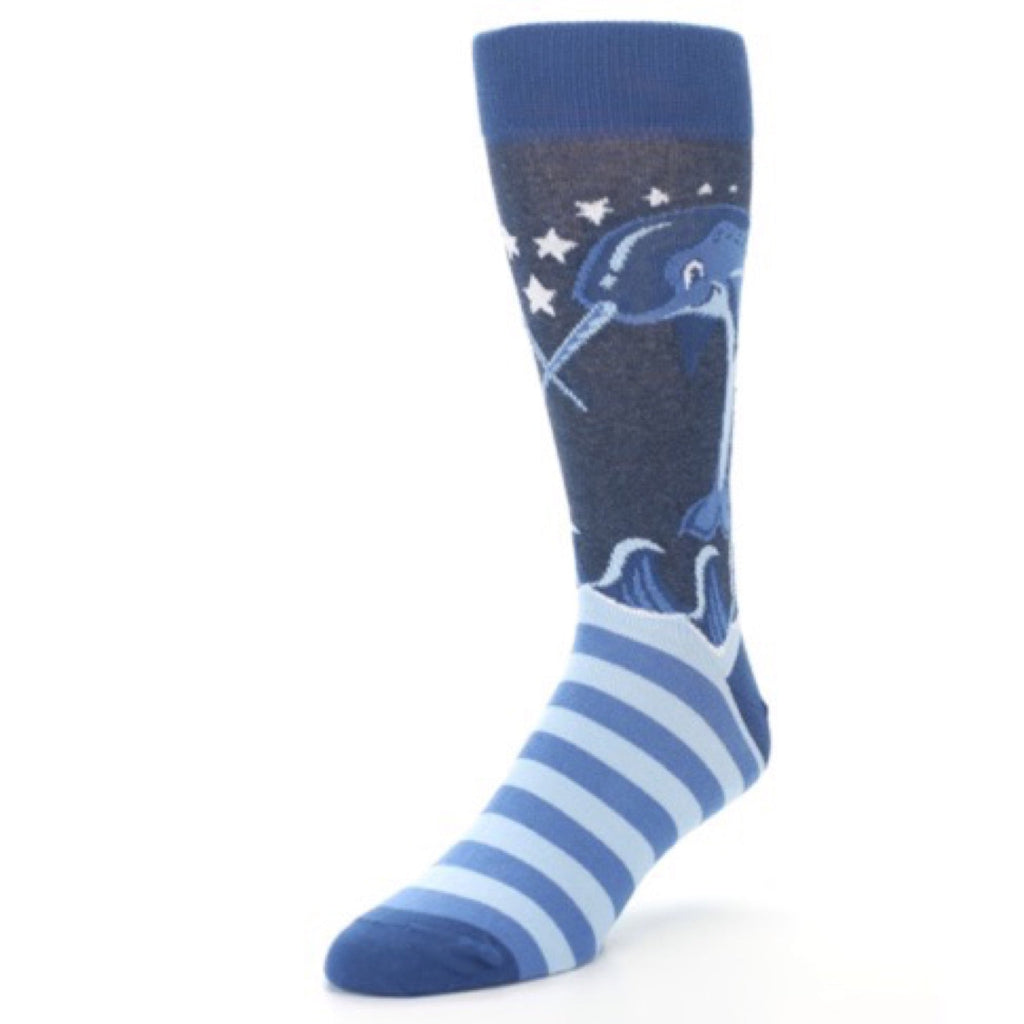 Narwhal Socks - Men's Novelty Dress Socks