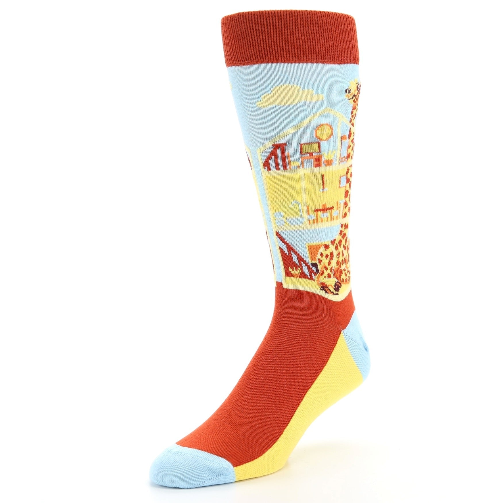 Giraffters Giraffe Socks - Men's Novelty Dress Socks