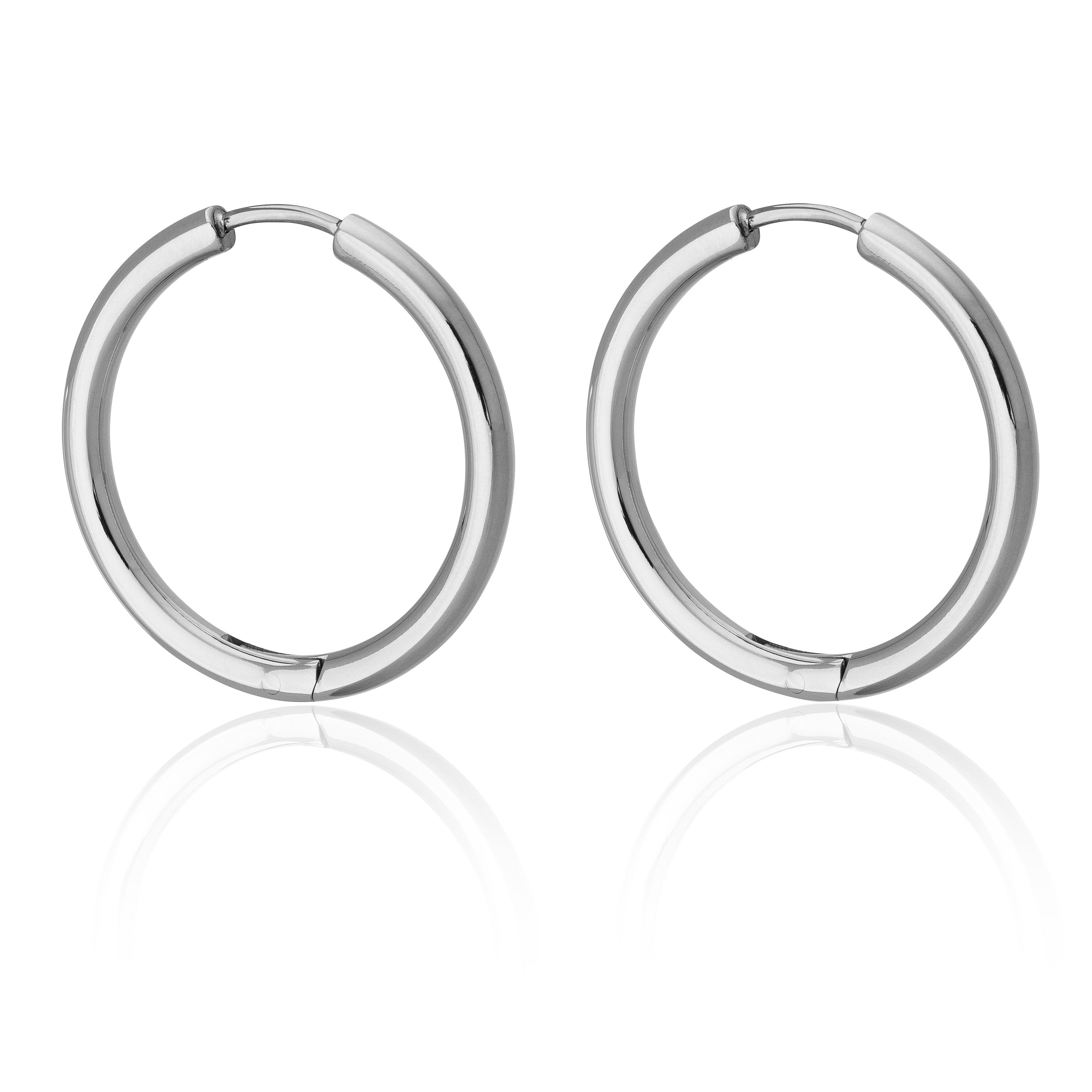 Large Rooftop Hoop Earrings