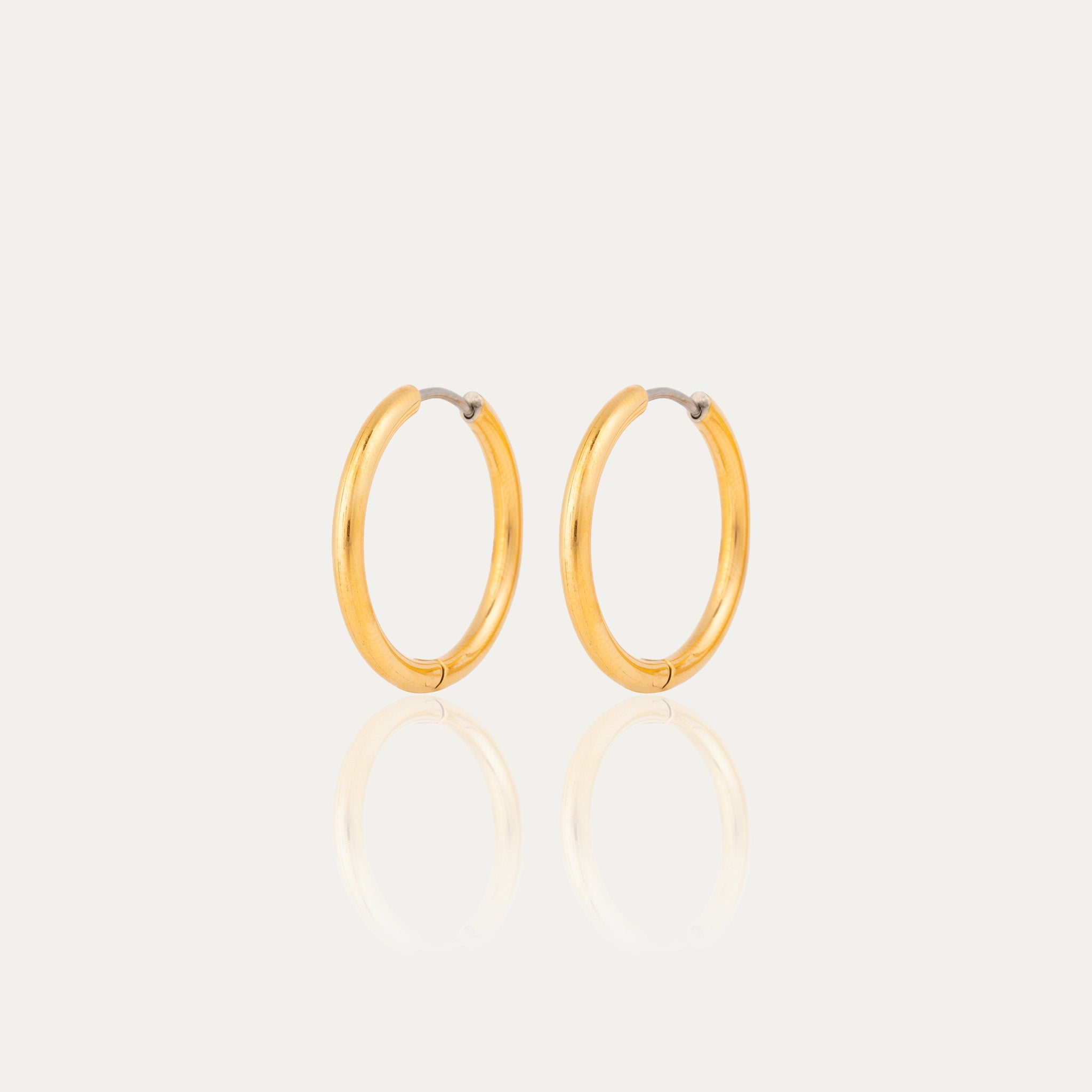 Large Rooftop Hoop Earrings