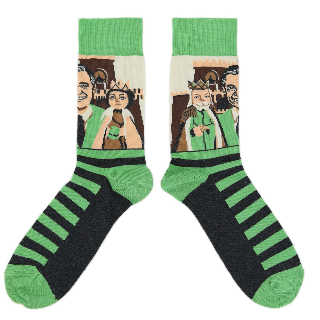 Mister Rogers Neighborhood Socks - Green Men's Dress Socks