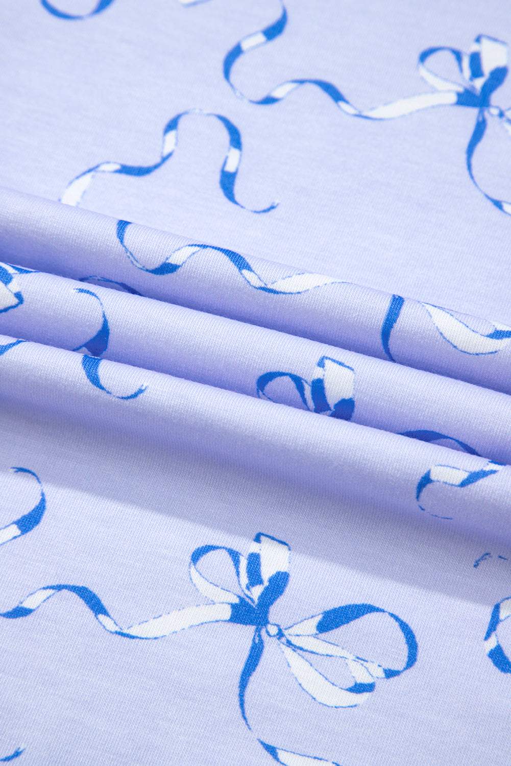 Bow Tee and Shorts Lounge Set