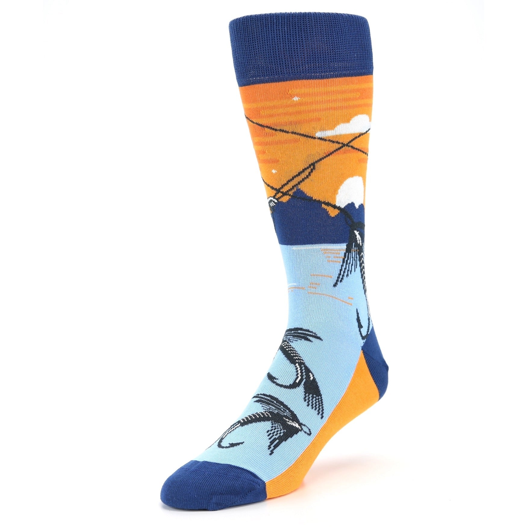 Fly Fishing Socks - Men's Novelty Dress Socks