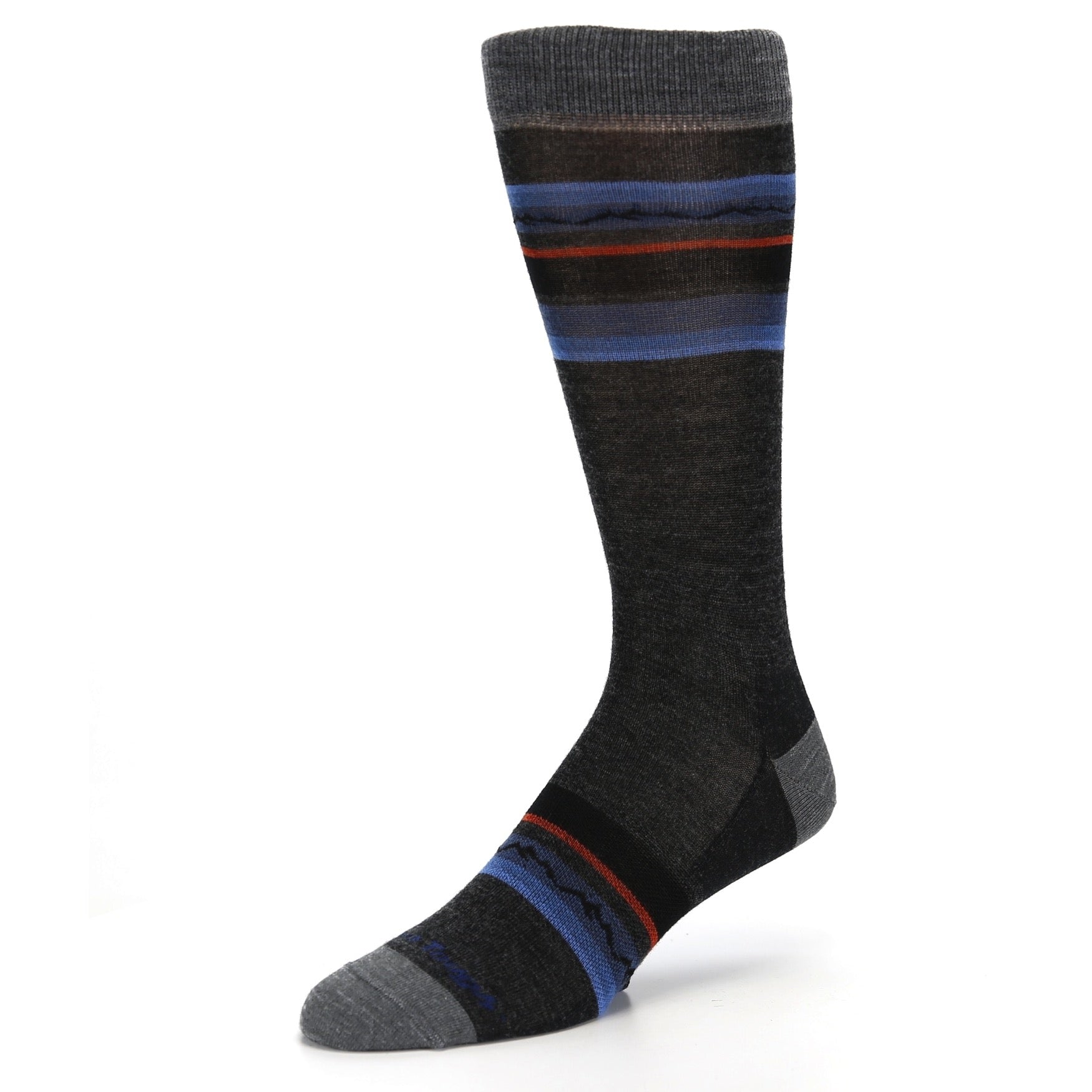Charcoal Whetstone Crew Light Cushion - Men's Wool Socks