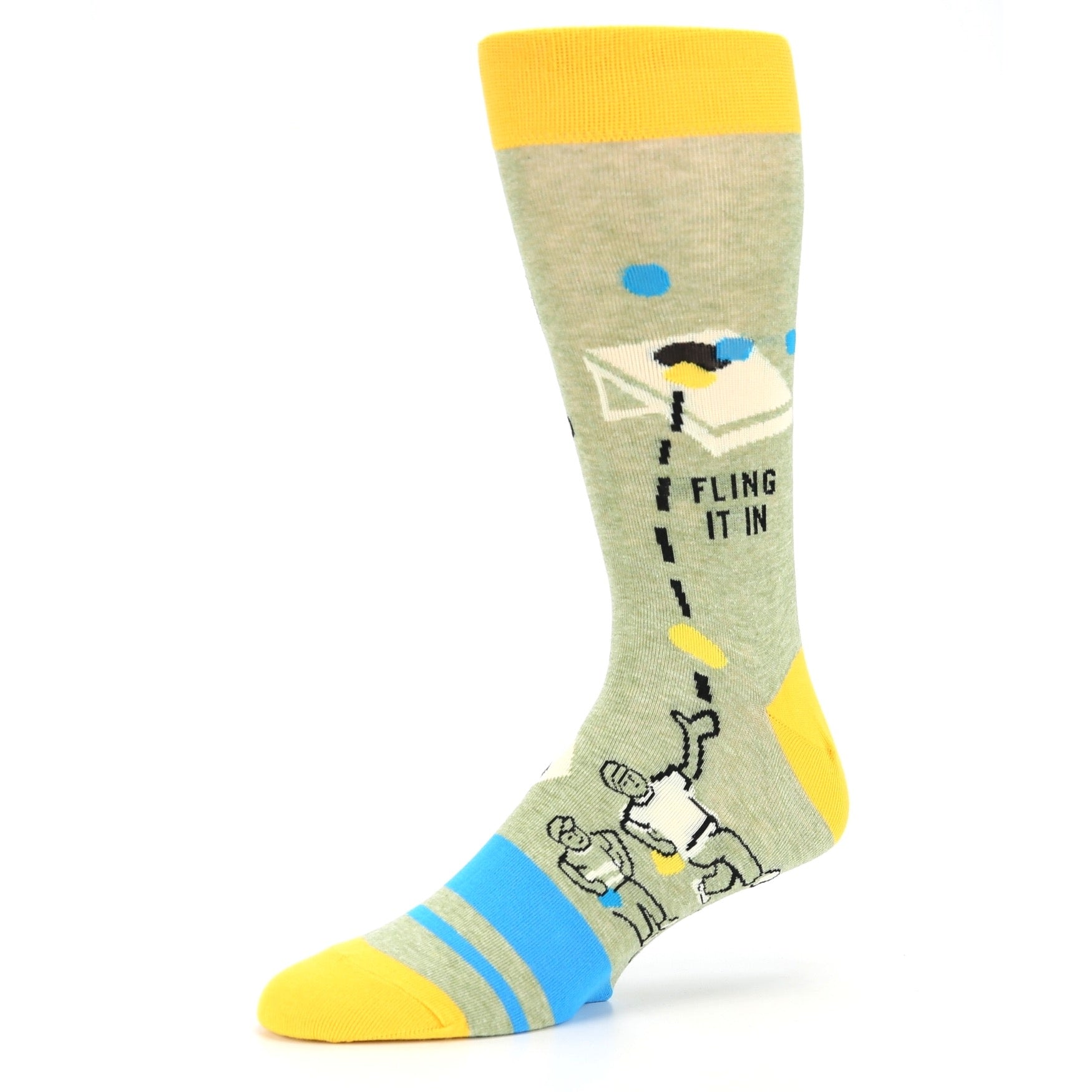 Corn Hole Socks - Novelty Dress Socks for Men