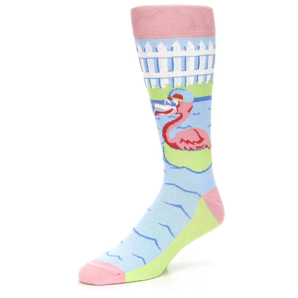 Flamingle Flamingo Socks - USA Made - Men's Novelty Socks