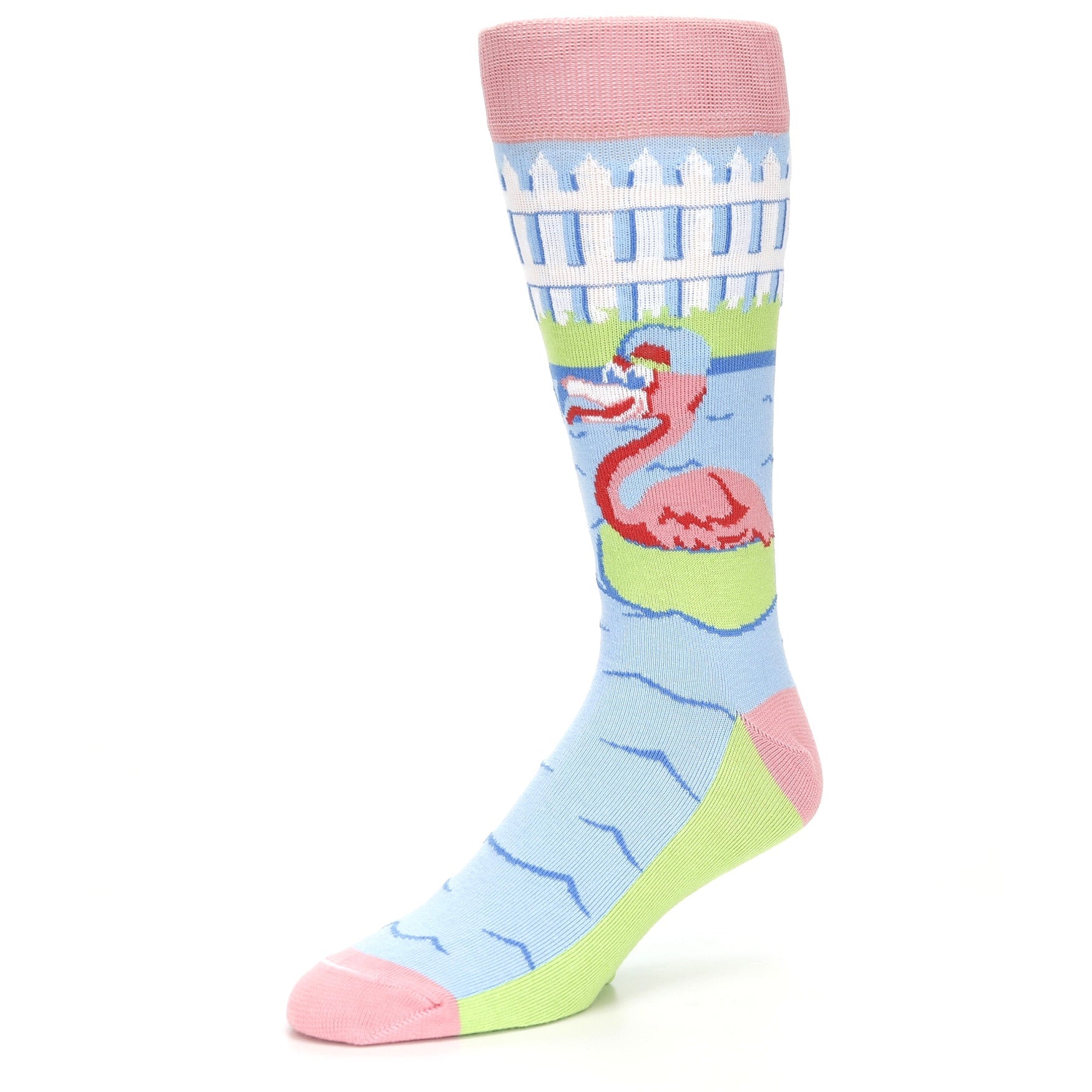 Flamingle Flamingo Socks - USA Made - Men's Novelty Socks