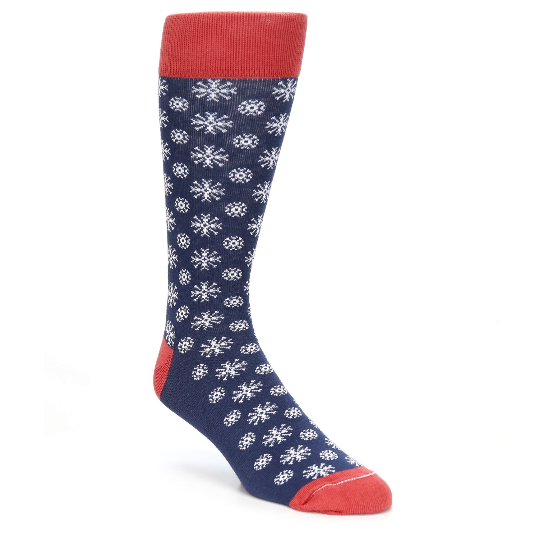 Holiday Snowflake Socks - USA Made - Men's Novelty Socks
