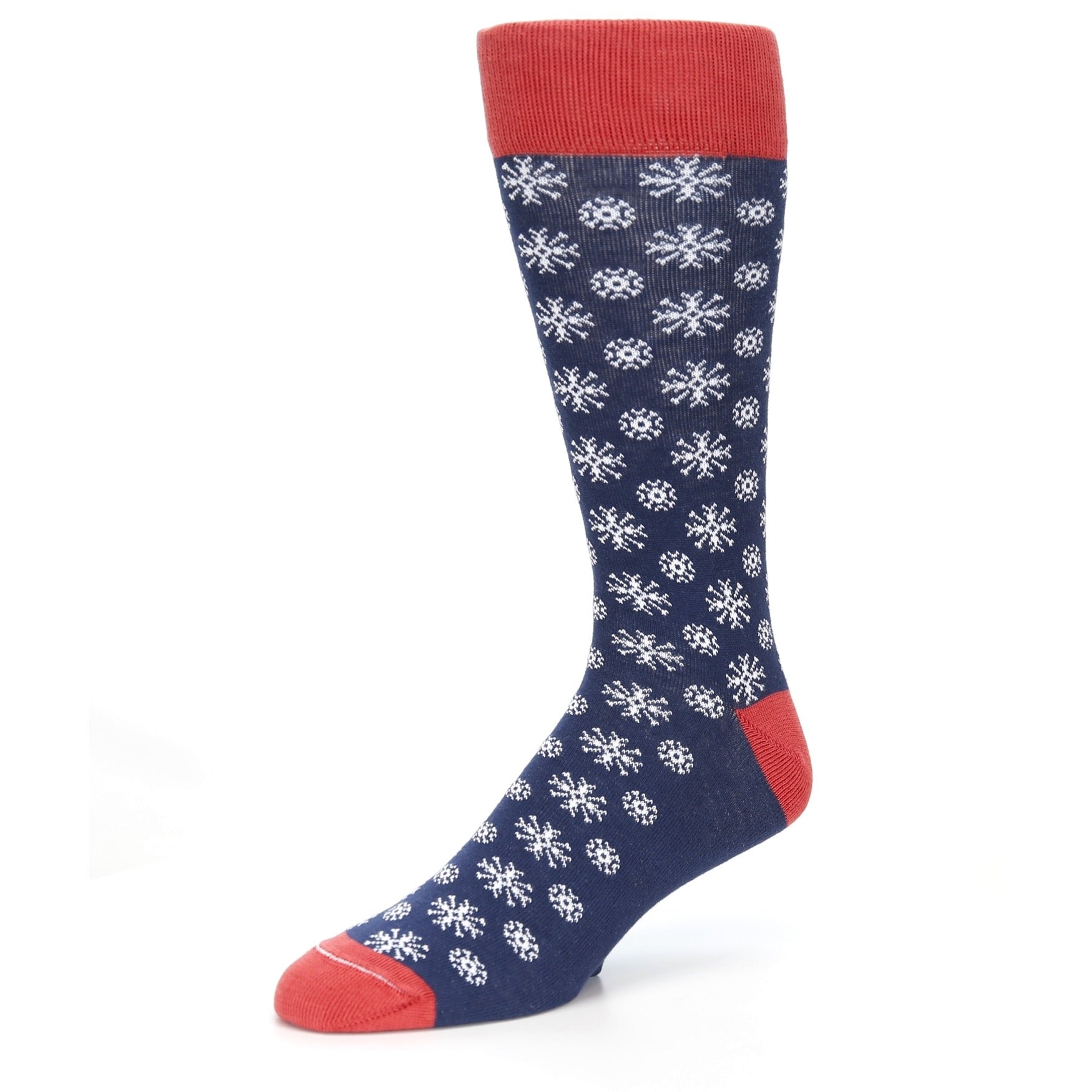 Holiday Snowflake Socks - USA Made - Men's Novelty Socks