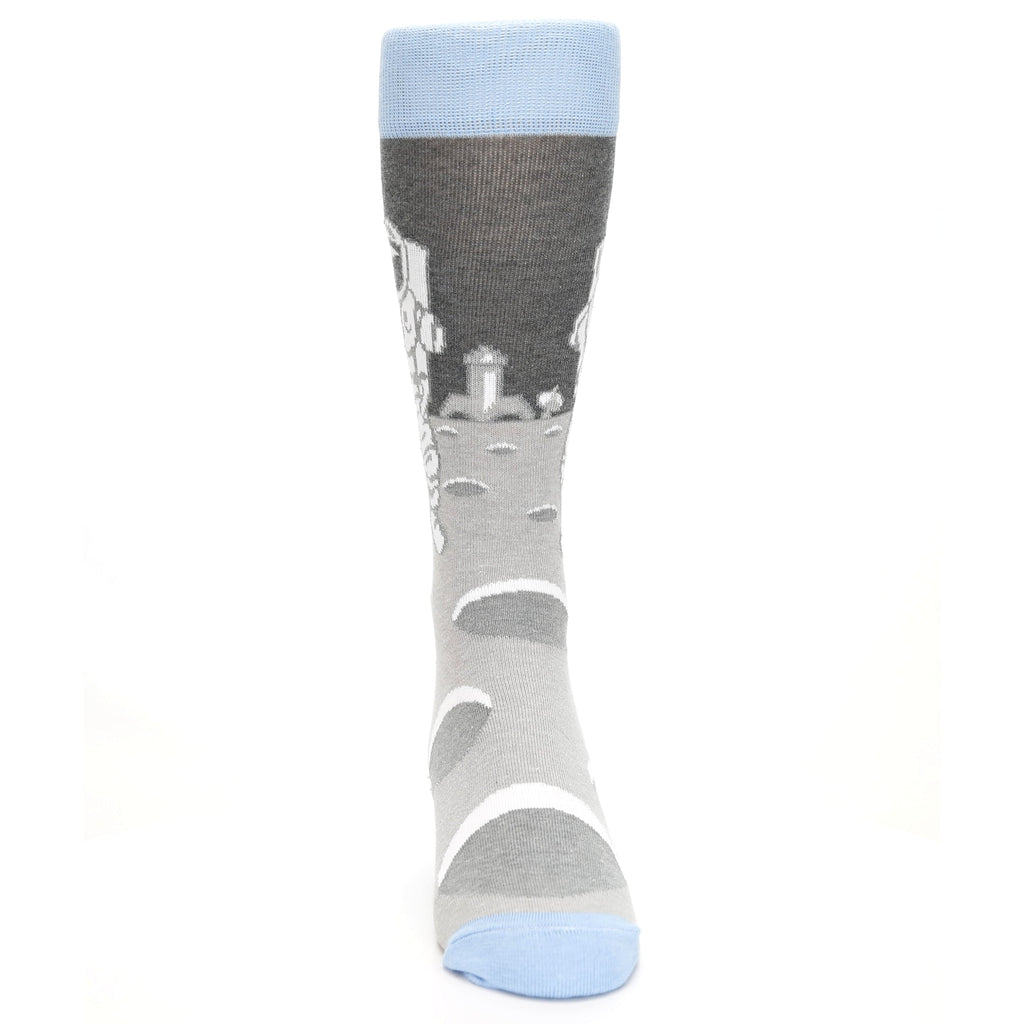 Moon Astronaut Socks - USA Made - Men's Novelty Socks