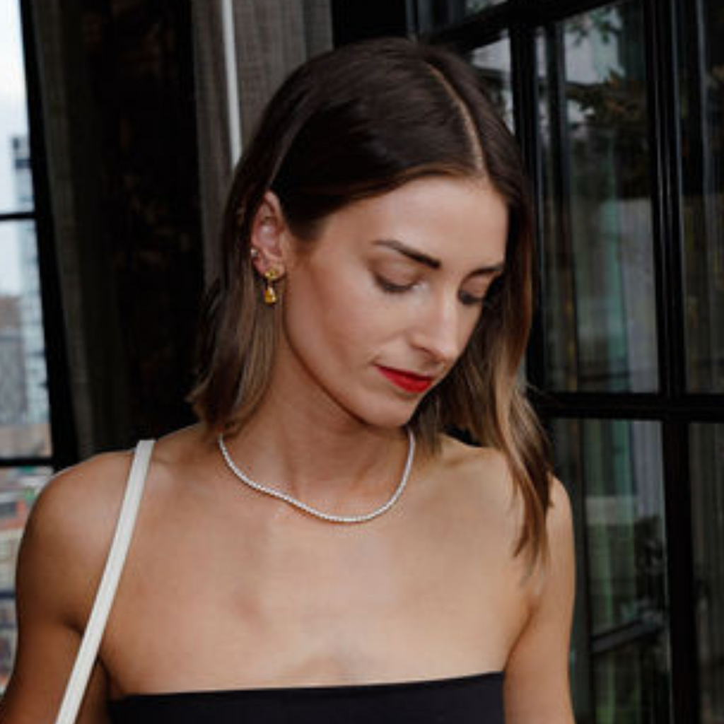 Thin Tennis Necklace