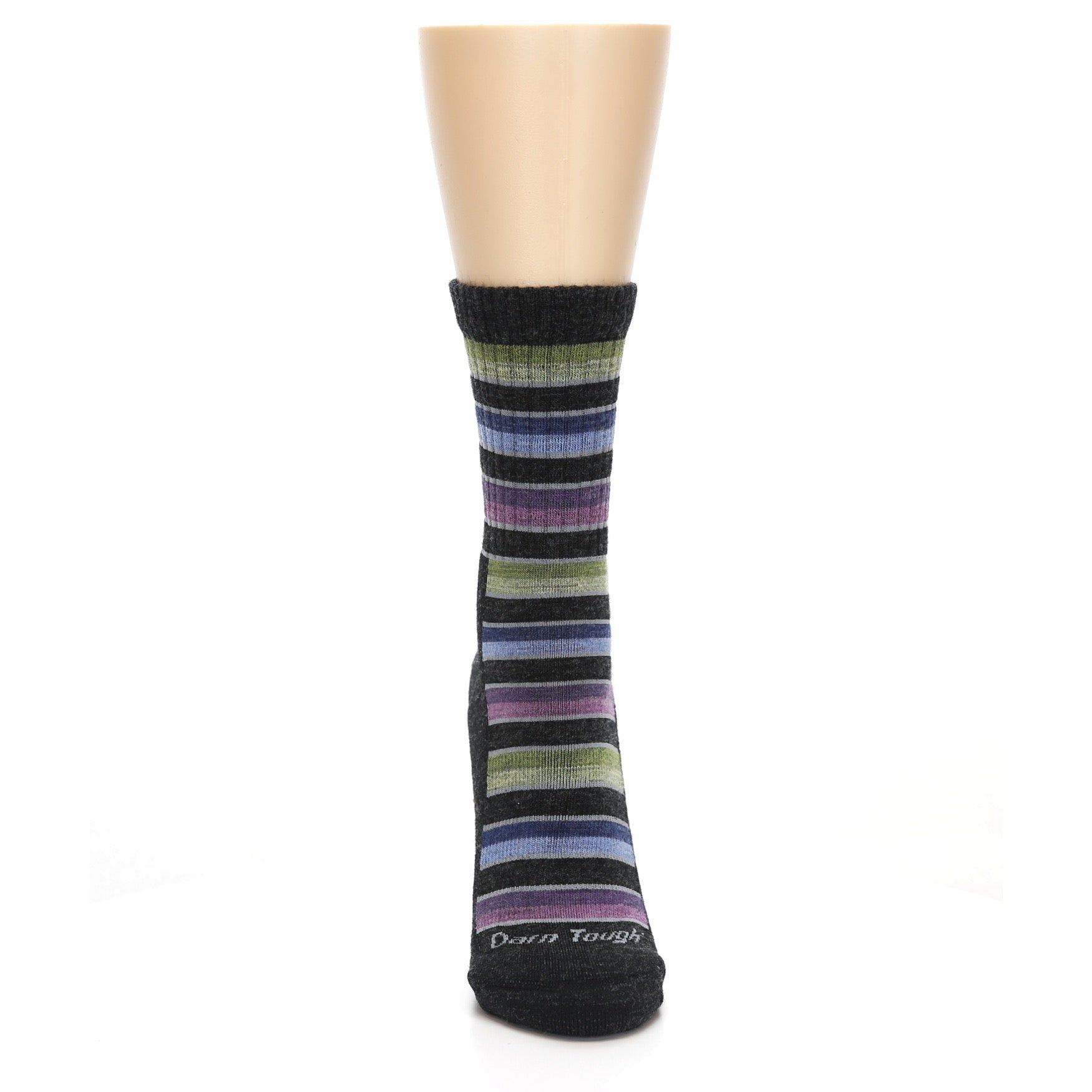 Decade Stripe Charcoal Merino Wool Socks - Women's Lifestyle Socks