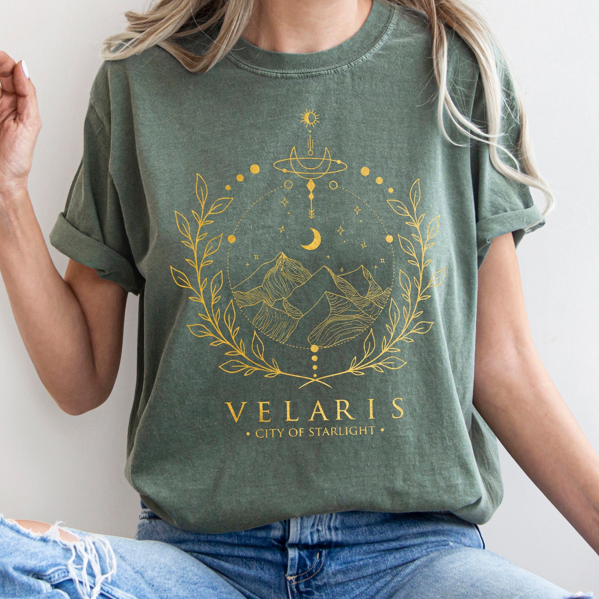 ACOTAR Velaris, City of Starlight Boho Comfort Colors Tshirt