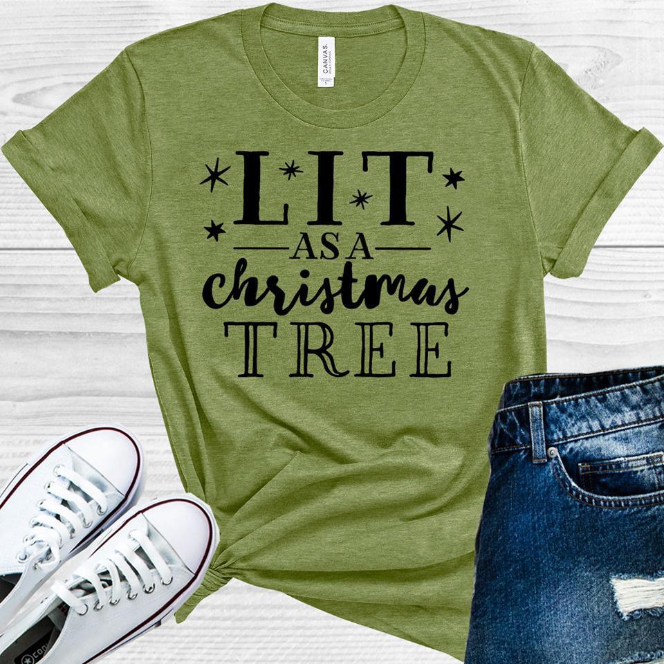 Lit as a Christmas Tree Graphic Tee