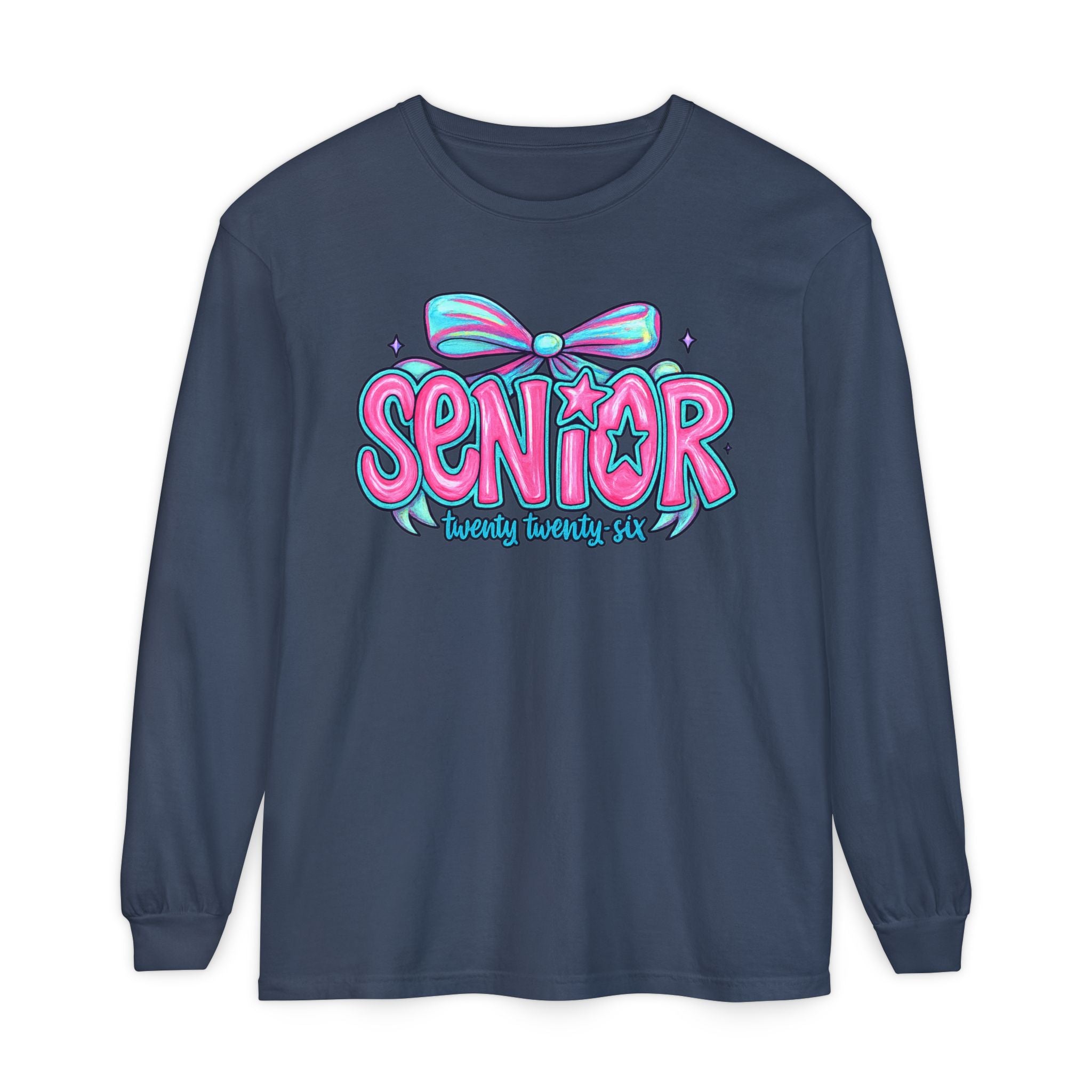 Senior Beauty Squad Long Sleeve T-Shirt, Cute Senior T-Shirt, Graduation Gift, Class of [Year] Apparel, Trendy Teen Fashion, Unisex Tees