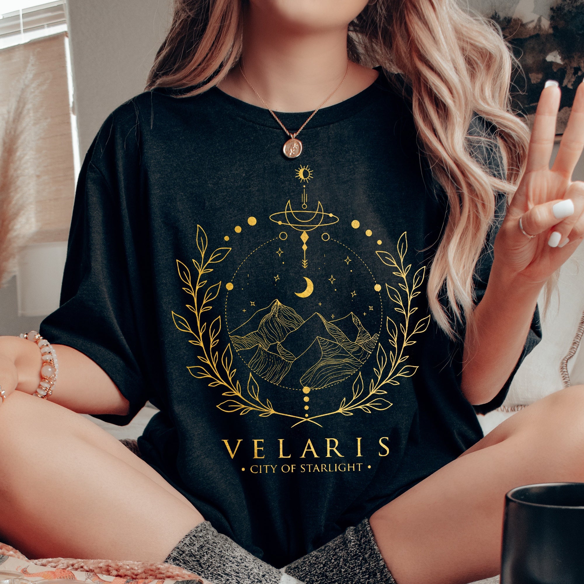ACOTAR Velaris, City of Starlight Boho Comfort Colors Tshirt