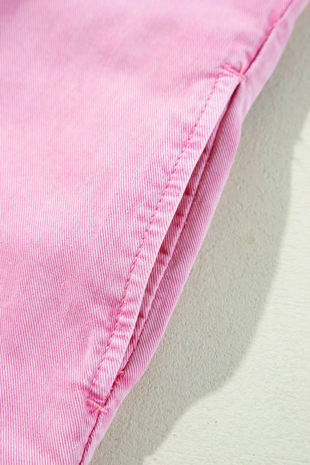 Button Down Short Sleeve Denim Dress